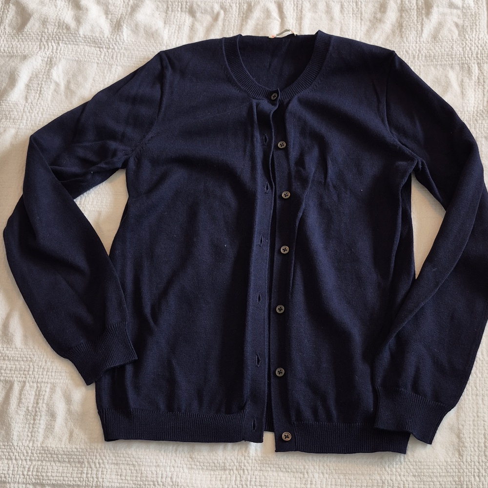 Crewcuts girls size 14 navy cardigan VGUC